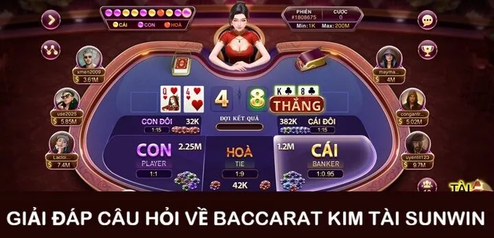 Bí kíp cược Baccarat Kim Tài Sunwin luôn thắng lớn
