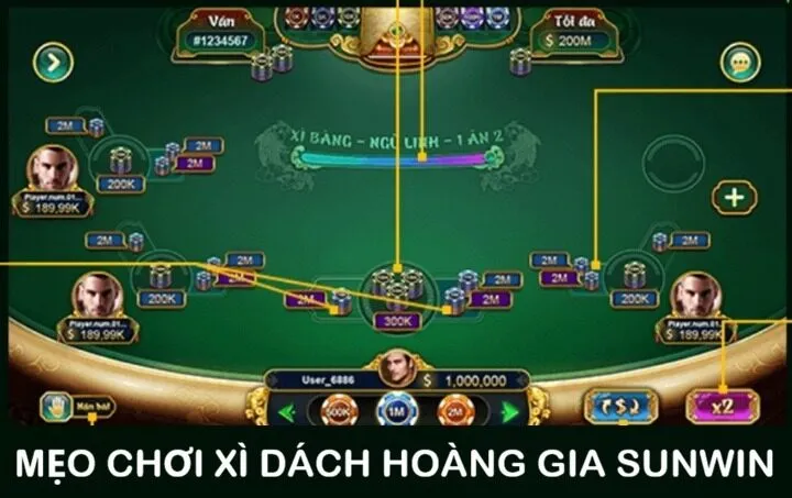 03 tips hay thu lợi nhuận từ Xì Dách Hoàng Gia Sunwin