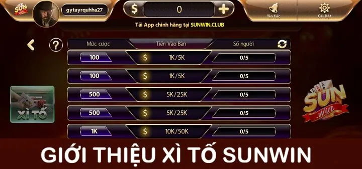 Hiểu rõ về trò chơi Xì Tố Sunwin